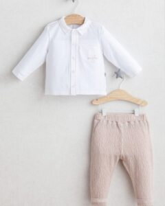 חליפת מעבר לבן ורוד