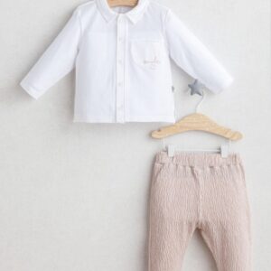 חליפת מעבר לבן ורוד