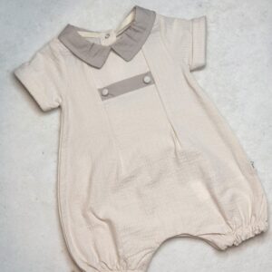 אוברול תינוק אלגנטי ביג׳-מוקה