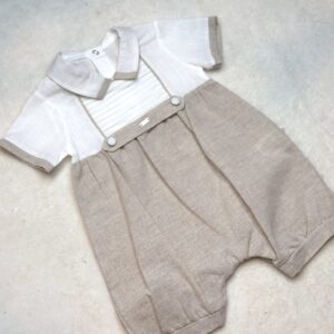 אוברול תינוק מלכותי בסגנון ספרדי לנסיך שלך