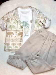 חליפה ספורט אליגנט בשילוב צבעים פסטליים